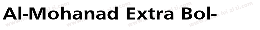 Al-Mohanad Extra Bol字体转换
